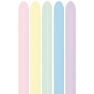 Balony modelinowe 260 Sempertex 600 Pastel Matte Assortment