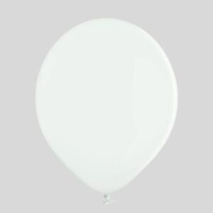 Balon lateksowy D5 Belbal 5 cali, pastel, kolor 002 White 100 sztuk