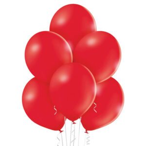 Balon lateksowy B105 Belbal 12 cali, pastel, 101 Red 100 sztuk