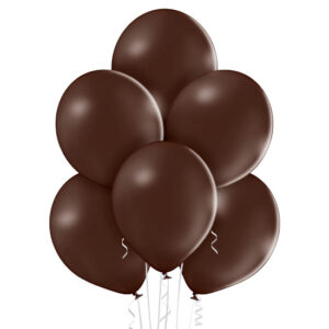 Balon lateksowy B105 Belbal 12 cali, pastel, kolor 149 Cocoa brown 50 sztuk