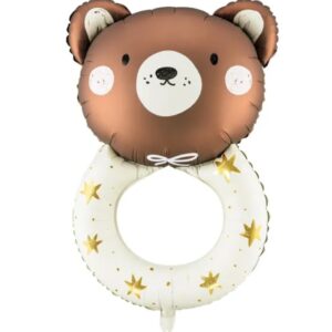 Balon foliowy miś grzechotka