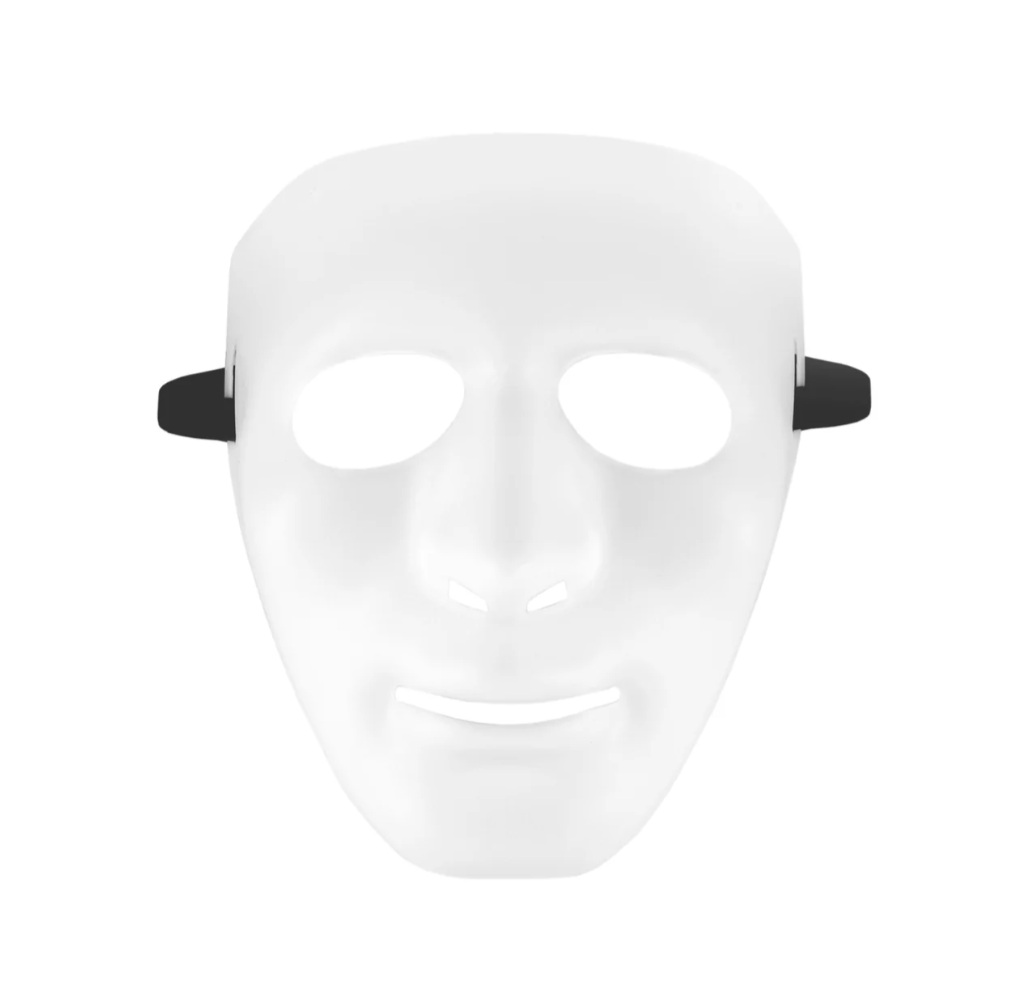 Maska biała twarz