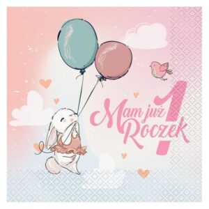 Serwetki 1 urodziny roczek