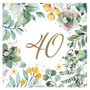 Serwetki 40 urodziny