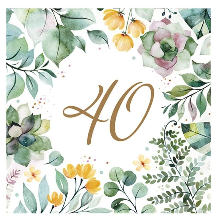 Serwetki 40 urodziny