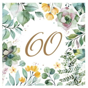 Serwetki 60 urodziny
