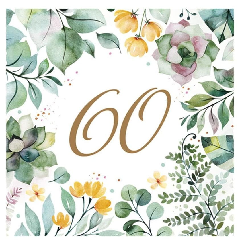 Serwetki 60 urodziny