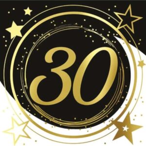 Serwetki 30 urodziny