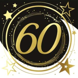 Serwetki 60 urodziny