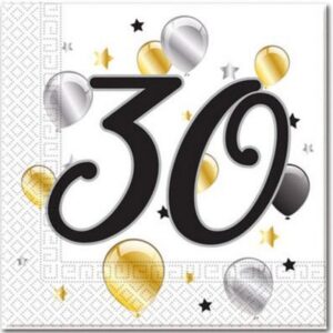 Serwetki 30 urodziny