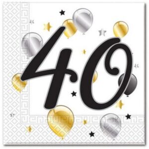 Serwetki 40 urodziny