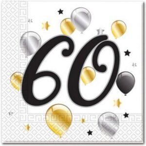 Serwetki 60 urodziny