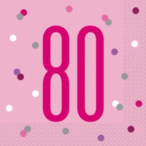 serwetki 80 urodziny