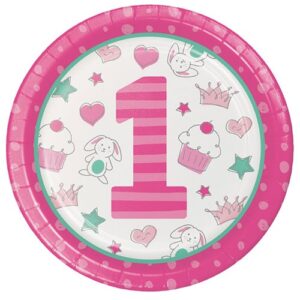 Talerzyki 1 urodziny 23 cm 8 sztuk