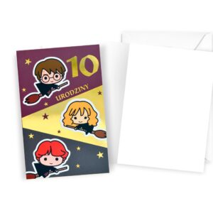 Karnet kartka 10 urodziny Harry Potter