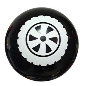 Balon lateksowy koło czarne 9 cali