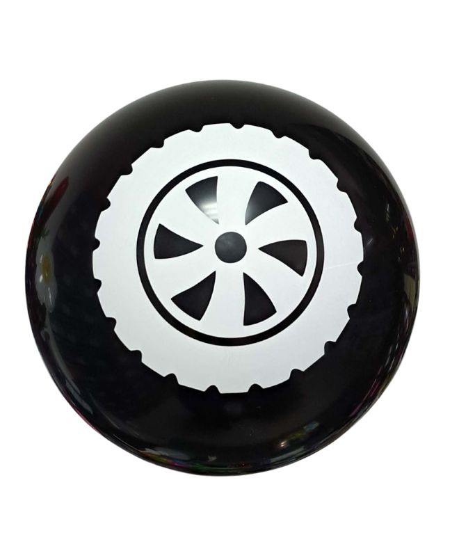 Balon lateksowy koło czarne 9 cali