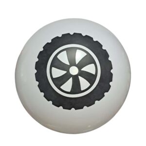 Balon lateksowy koło białe 9 cali