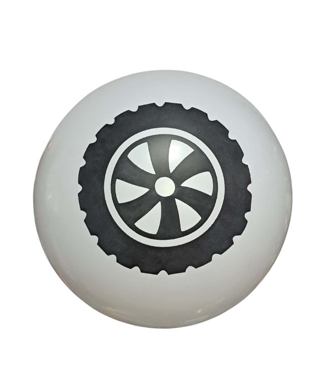 Balon lateksowy koło białe 9 cali