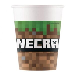Kubeczki papierowe Minecraft 8 sztuk
