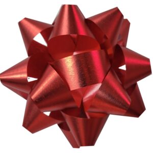 Rozetka, kokarda samoprzylepna 5,5 cm czerwona