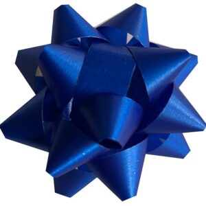 Rozetka, kokarda samoprzylepna 10 cm granatowa