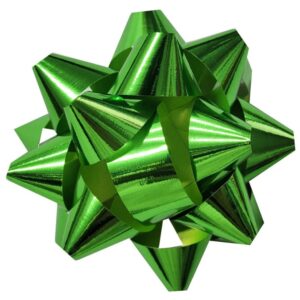 Rozetka, kokarda prezentowa 8 cm zielona