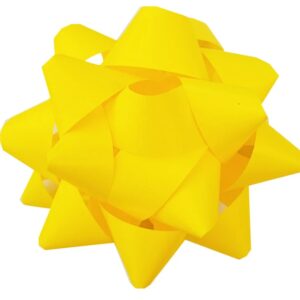 Rozetka, kokarda prezentowa 8 cm żółta