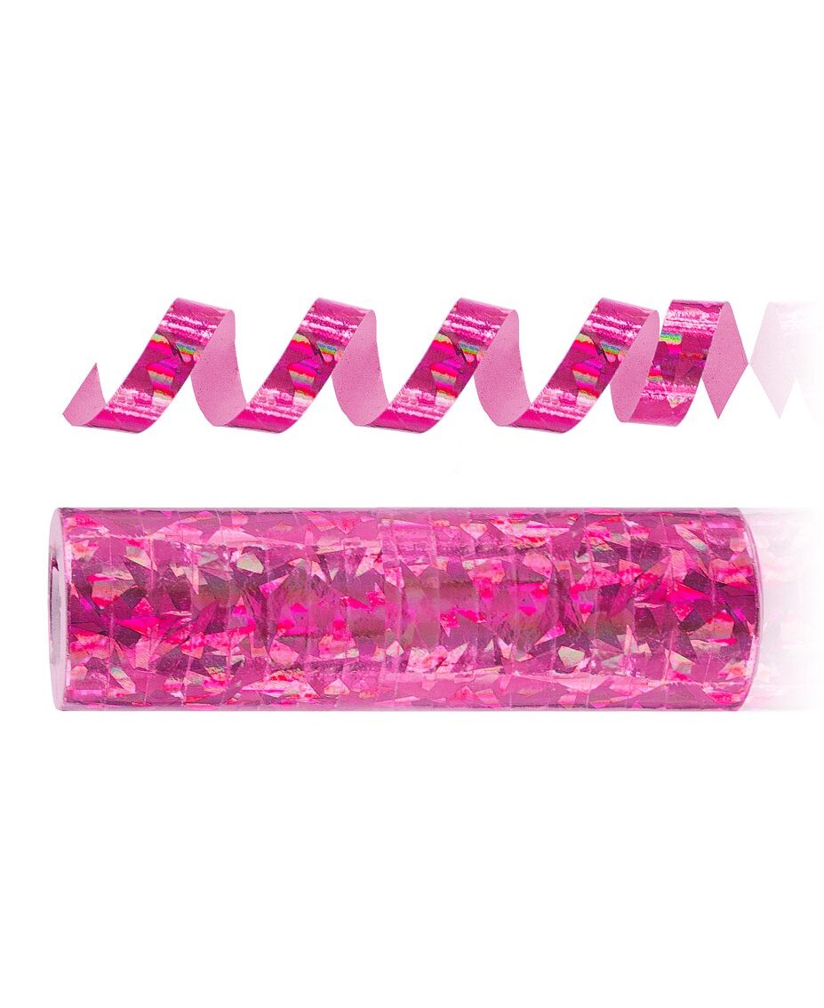 Serpentyna holograficzna różowa 4 metry