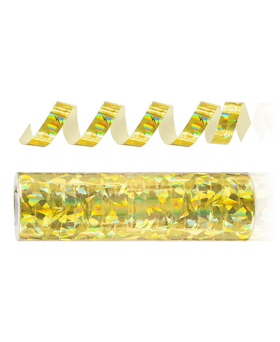 Serpentyna holograficzna złota 4 metry