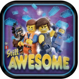 Talerzyki Lego 18 cm 8 sztuk