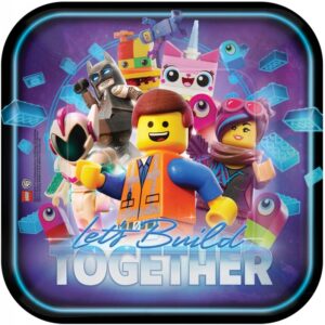 Talerzyki Lego 23 cm 8 sztuk