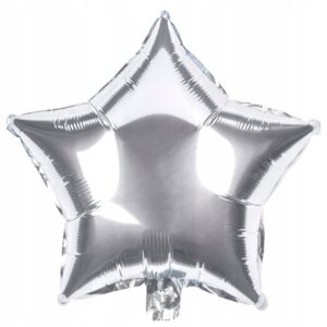 Balon foliowy gwiazdka srebrna 18 cali