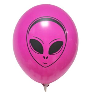 Balon kosmita ufoludek fuksja 12 cali