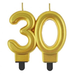 Świeczka 30 złota