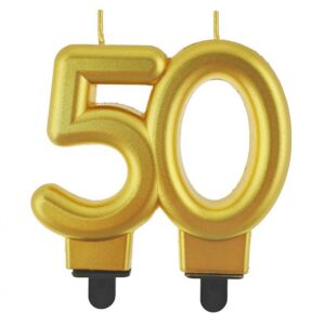 Świeczka 50 złota