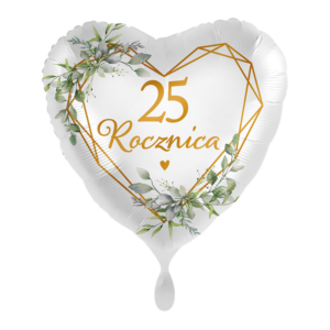 balon foliowy 18 cali 25 rocznica ślubu