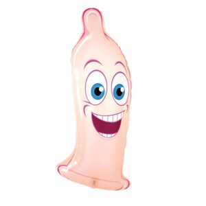 Balon foliowy Funny Condom prezerwatywa 42x98 cm